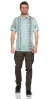 Herren Poloshirt T-Shirt Polo-Hemd Kurzarm,  Pistazie L