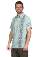Herren Poloshirt T-Shirt Polo-Hemd Kurzarm,  Pistazie L