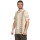 Herren Poloshirt T-Shirt Polo-Hemd Kurzarm,  Beige M