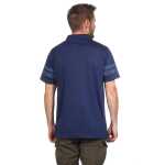 Herren Poloshirt T-Shirt Polo-Hemd Kurzarm,  Dunkelblau L