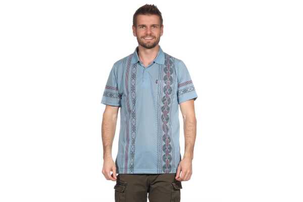 Herren Poloshirt T-Shirt Polo-Hemd Kurzarm,  Petrol L