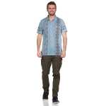 Herren Poloshirt T-Shirt Polo-Hemd Kurzarm,  Petrol L