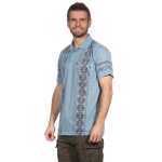 Herren Poloshirt T-Shirt Polo-Hemd Kurzarm,  Petrol L
