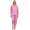 Damen Pyjama kurzarm Schlafanzug Pyjama-Set;  Pink L/40