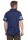 Herren Poloshirt Sommer Polo-Hemd Kurzarm gestreift, Dunkelblau M
