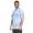 Herren Poloshirt Sommer Polo-Hemd Kurzarm mit Muster,  Hellblau M