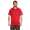 Herren Poloshirt Sommer Polo-Hemd Kurzarm mit Muster,  Rot XL