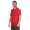 Herren Poloshirt Sommer Polo-Hemd Kurzarm mit Muster,  Rot XL