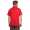 Herren Poloshirt Sommer Polo-Hemd Kurzarm mit Muster,  Rot XL
