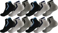 12 Paar Sneaker Socken Herren Damen Sport Socken...