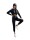 Damen Jogginganzug Freizeitanzug mit Kapuzenpullover;  Schwarz XL/42