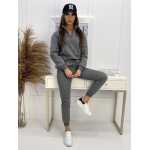 Damen Jogginganzug Freizeitanzug mit Hoodie, S M L XL