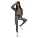 Damen Jogginganzug Freizeitanzug mit Hoodie, S M L XL