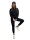 Damen Jogginganzug Freizeitanzug mit Hoodie, Schwarz S/36