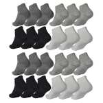 12 - 24 Paar Damen Sneaker Socken ohne Gummi Baumwolle...