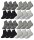 4 8 oder 16 Paar Damen Socken  ohne Gummi  Baumwollmischung    4C4 