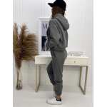 Damen Jogginganzug Sport Freizeitanzug mit Kapuzenpullover, S M L XL