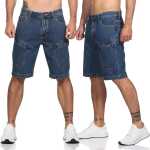 Herren 3/4 kurze-Hose Jeans Short Bermuda Capri; 32 34 36 38 40 42