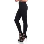 Damen Leggings Schwarz Lang Stretch Freizeit Fitness XS-2XL