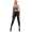Damen Leggings Schwarz Lang Stretch Freizeit Fitness XS-2XL
