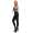Damen Leggings Schwarz Lang Stretch Freizeit Fitness XS-2XL