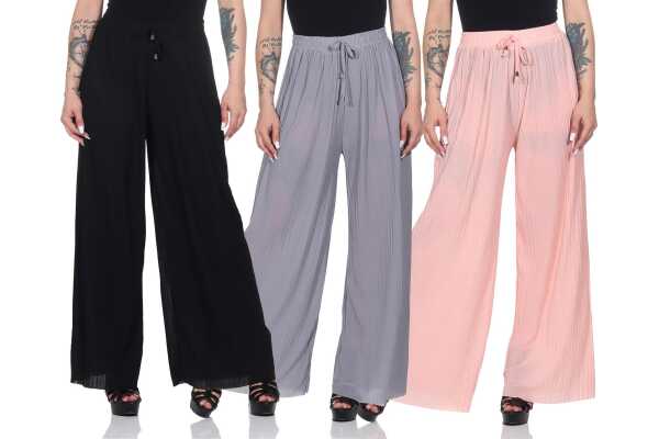 Damen Sommer Chiffon Hose Sommer Strandhose Lässig