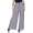 Damen Sommer Chiffon Hose Sommer Strandhose Lässig Grau L/XL