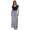Damen Sommer Chiffon Hose Sommer Strandhose Lässig Grau L/XL