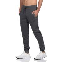 Herren Jogginghose Freizeithose mit Taschen Sport-Hose GYM,  Anthrazit 2XL