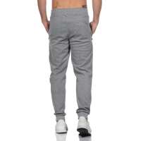 Herren Jogginghose Freizeithose mit Taschen Sport-Hose GYM,  Grau 2XL