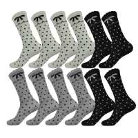 12 Paar Kinder Kniestrümpfe Socken mit Muster, 12...