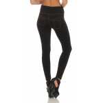 Damen Leggings Denim-Look Hohe Taille Jeans Skinny Röhre, S M L XL 2XL
