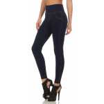 Damen Leggings Denim-Look Hohe Taille Jeans Skinny Röhre, S M L XL 2XL