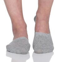 6 Paar Damen Füßlinge Ballerina Unsichtbare Sneaker Sport Socken mit Rutschfest Silikon, 6 Paar, Mix/35-38