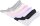 6 Paar Damen Füßlinge Ballerina Unsichtbare Sneaker Sport Socken mit Rutschfest Silikon, 6 Paar, Mix/35-38