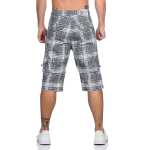 Herren 3/4  Kurze Hose Bermuda Shorts Karo Sommer,