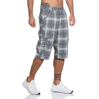 Herren 3/4  Kurze Hose Bermuda Shorts Karo Sommer /  Muster 3-32