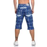Herren 3/4  Kurze Hose Bermuda Shorts Karo Sommer /  Muster 4-29