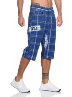 Herren 3/4  Kurze Hose Bermuda Shorts Karo Sommer /  Muster 4-34