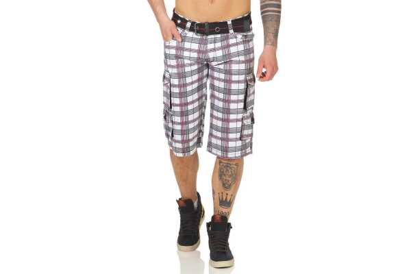 Herren 3/4  Kurze Hose Bermuda Shorts Karo Sommer /  Muster 6-31