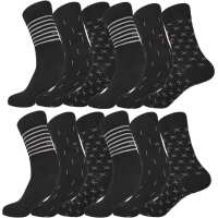 12 Paar Herren Socken in klassischer Form Freizeit Anzug...