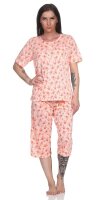 Damen Pyjama 2 teiliger Schlafanzug Hausanzug 3/4 Sommer;...