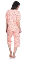 Damen Pyjama 2 teiliger Schlafanzug Hausanzug 3/4 Sommer; M L XL 2XL