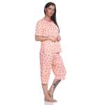 Damen Pyjama 2 teiliger Schlafanzug Hausanzug 3/4 Sommer; M L XL 2XL