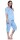 Damen Pyjama 2 teiliger Schlafanzug Hausanzug 3/4 Sommer; Blau/XL/42