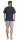 Herren Pyjama Short und Tshirt Schlafanzug Nachthemd, Navi/M