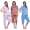 Damen Sommer Pyjama 2 teilig Schlafanzug 3/4 Hose; M L XL 2XL