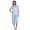 Damen Sommer Pyjama 2 teilig Schlafanzug 3/4 Hose; M L XL 2XL