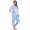 Damen Sommer Pyjama 2 teilig Schlafanzug 3/4 Hose; M L XL 2XL