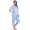 Damen Sommer Pyjama 2 teilig Schlafanzug 3/4 Hose; M L XL 2XL